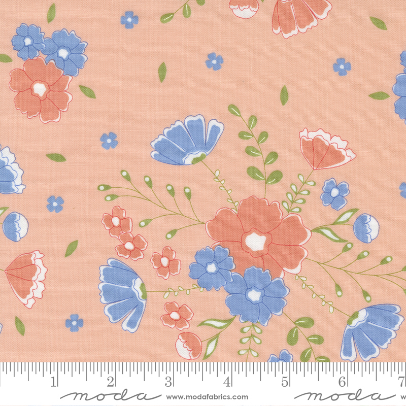 Peachy Keen Moonlit Meadow Bubble Gum | Corey Yoder | Moda Fabrics | 29170 17 | Sold in 1/2 Yd