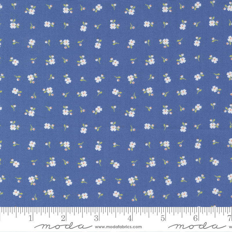 Peachy Keen Pixie Ditsy Cobalt | Corey Yoder | Moda Fabrics | 29175 16 | Sold in 1/2 Yd
