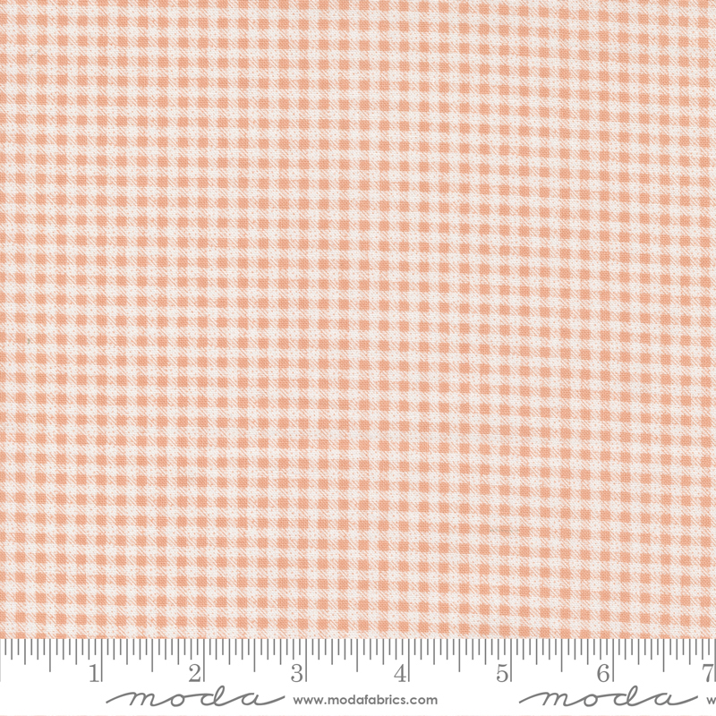 Peachy Keen Weathered Gingham Peach Blossom | Corey Yoder | Moda Fabrics | 29176 18 | Sold in 1/2 Yd