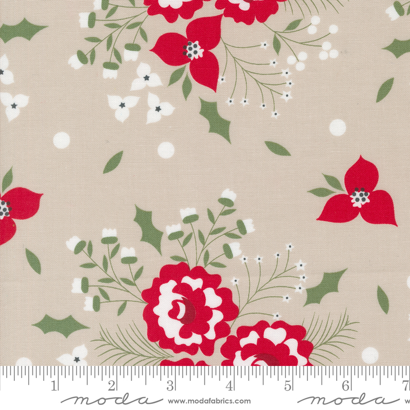 Starberry Holiday Rose Stone | Corey Yoder | Moda Fabrics | 29180 16 | Sold in 1/2 Yd
