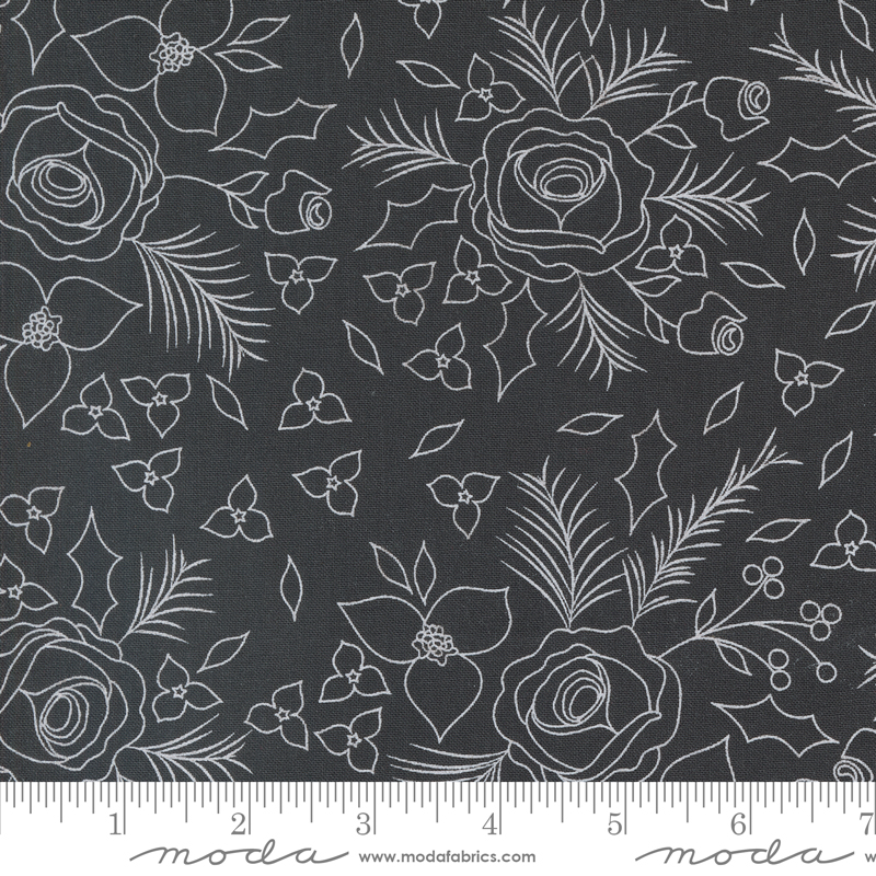 Starberry Winter Sketch Charcoal | Corey Yoder | Moda Fabrics | 29181 14 | Sold in 1/2 Yd