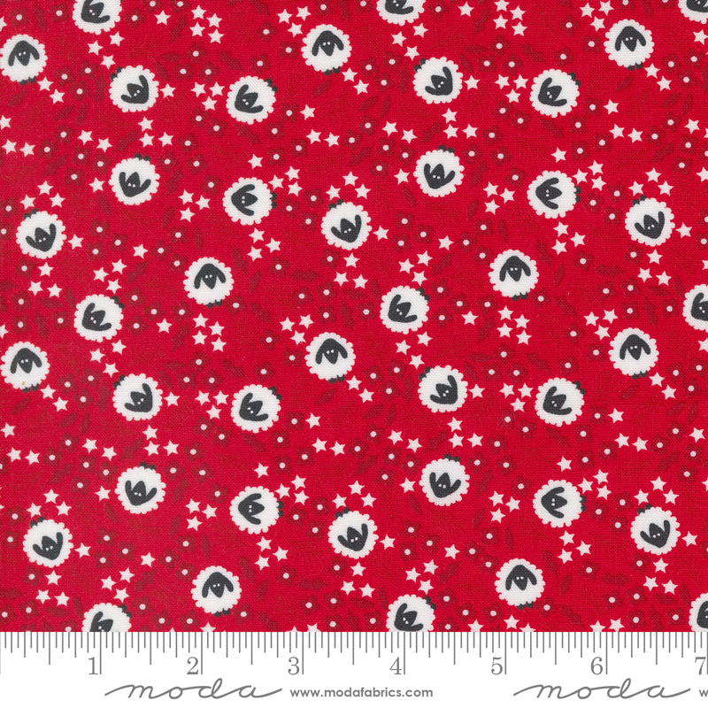 Starberry Woolen Red | Corey Yoder | Moda Fabrics | 29183 22 | Sold in 1/2 Yd