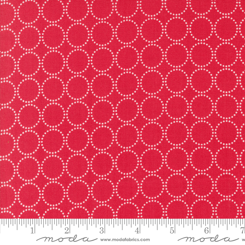 Coriander Colors Rings Red | Corey Yoder | Moda Fabrics | 29200 22 | Sold in 1/2 Yd