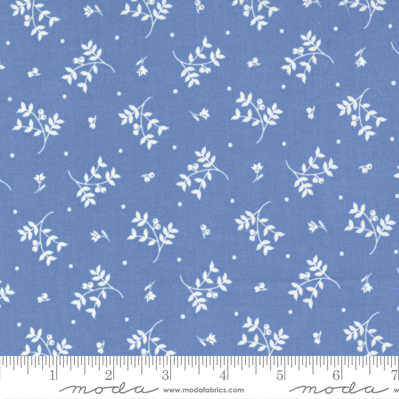 Blueberry Delight Fresh Berries Cornflower | Bunny Hill Designs | Moda Fabrics | 3032 16 | Sold in 1/2 Yd