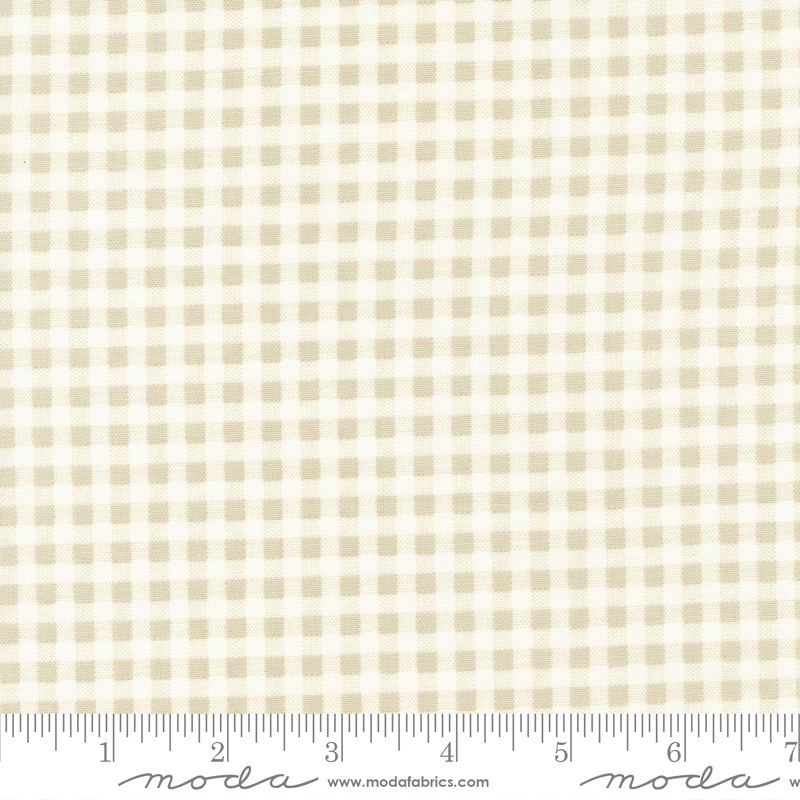 Blueberry Delight Gingham Stone | Bunny Hill Designs | Moda Fabrics | 3038 12 | Sold in 1/2 Yd