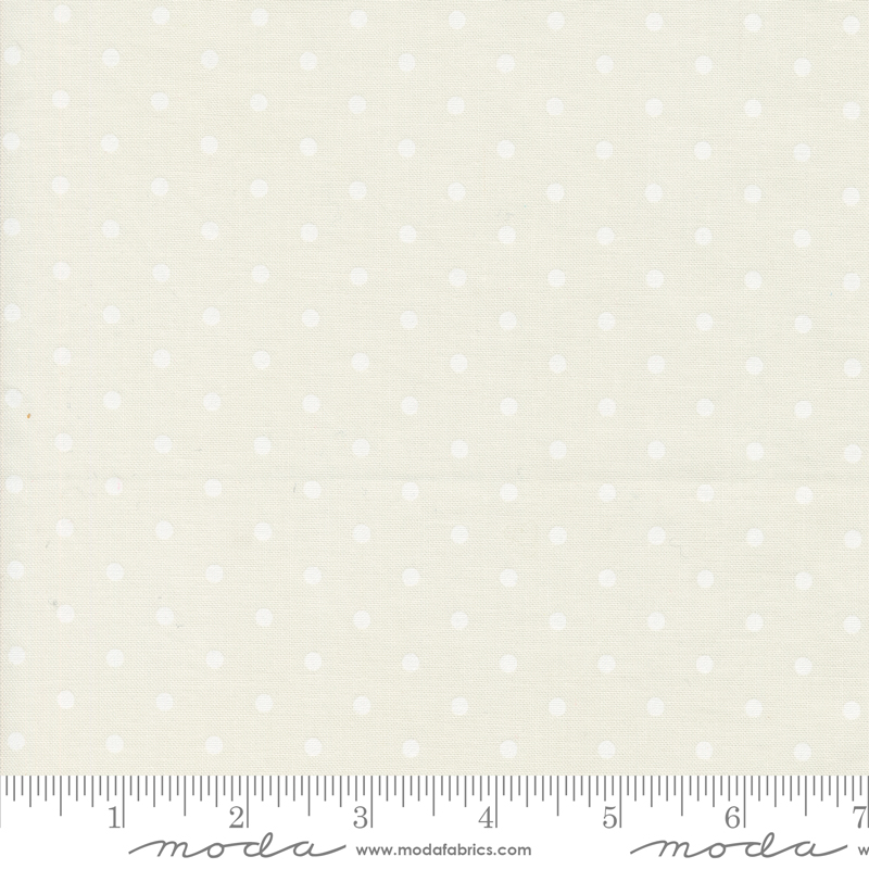 My Summer House Dottie Cream White | Bunny Hill Designs | Moda Fabrics | 3046 17 | Sold in 1/2 Yds
