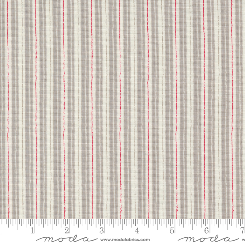 My Summer House Stripe Stone | Bunny Hill Designs | Moda Fabrics | 3047 11 | Sold in 1/2 Yds