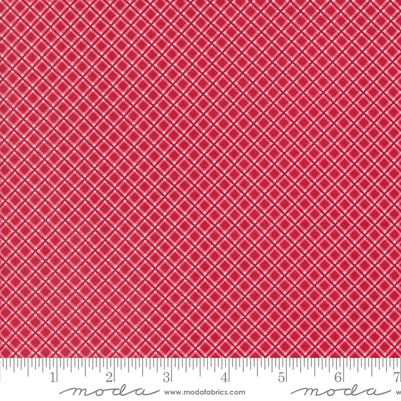 My Summer House Plaid Rose | Bunny Hill Designs | Moda Fabrics | 3048 15 | Sold in 1/2 Yds