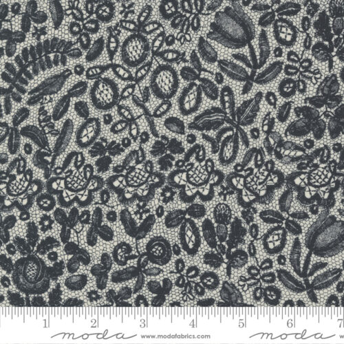 Date Night Lace Cream Black Dress | Basic Grey | Moda Fabrics | 30714 15 | Sold in 1/2 Yd