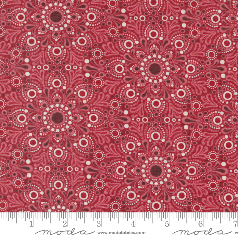 Jolly Good Merrymaking Cranberry | BasicGrey | Moda Fabrics | 30723 17 | Sold in 1/2 Yd