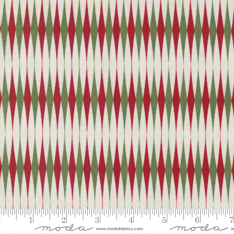 Jolly Good Yuletide Stripes Eggnog | BasicGrey | Moda Fabrics | 30727 16 | Sold in 1/2 Yd
