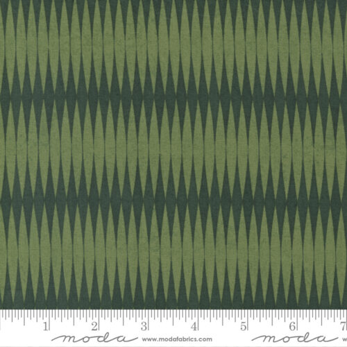 Jolly Good Yuletide Stripes Evergreen | BasicGrey | Moda Fabrics | 30727 18 | Sold in 1/2 Yd