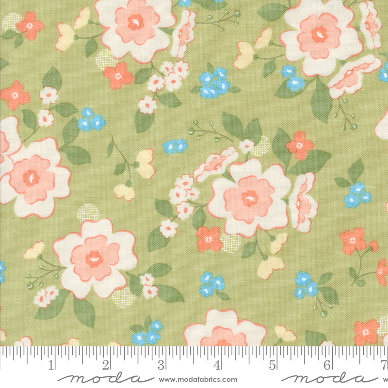 Dainty Meadow Wild Boutique Pear | Heather Briggs of My Sew Quilty Life | Moda Fabrics | 31740 20 | Sold in 1/2 Yd