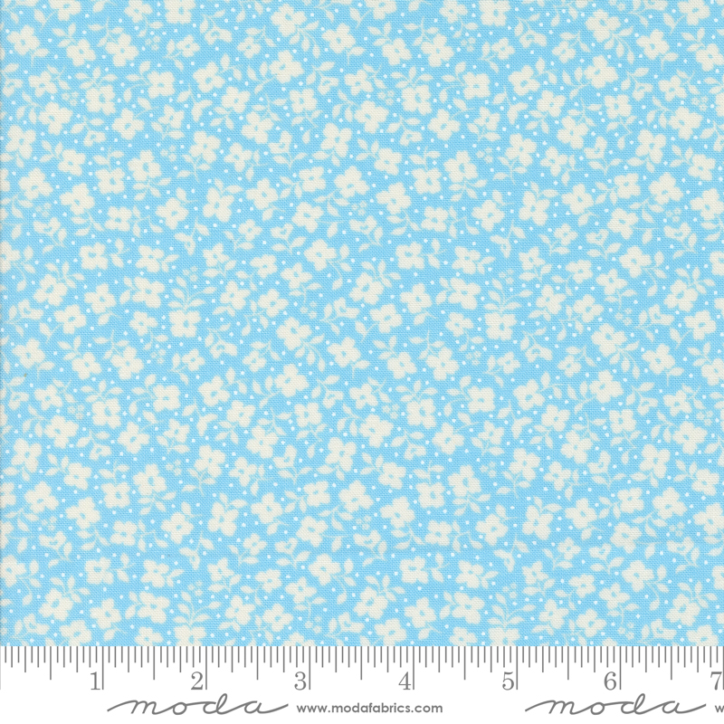 Dainty Meadow Tossed Petals Bluebell | Heather Briggs of My Sew Quilty Life | Moda Fabrics | 31745 22 | Sold in 1/2 Yd