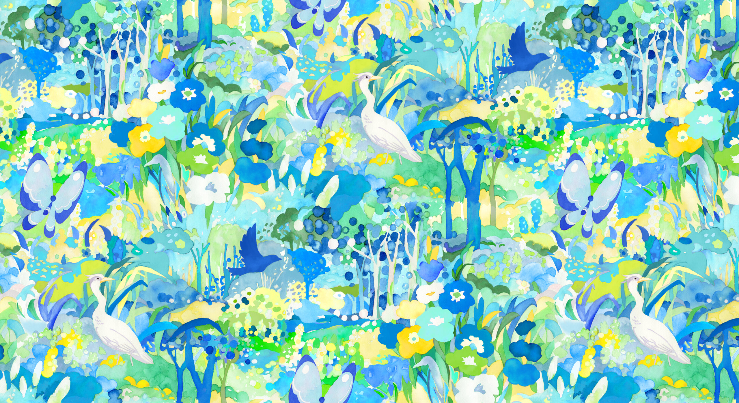 Whimsy Wonderland Scenic Wonderland Breeze | Momo | Moda Fabrics | 33650 12 | Sold in 1/2 Yd