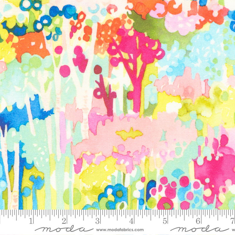 Whimsy Wonderland Forest Frolic Rainbow | Momo | Moda Fabrics | 33652 11 | Sold in 1/2 Yd