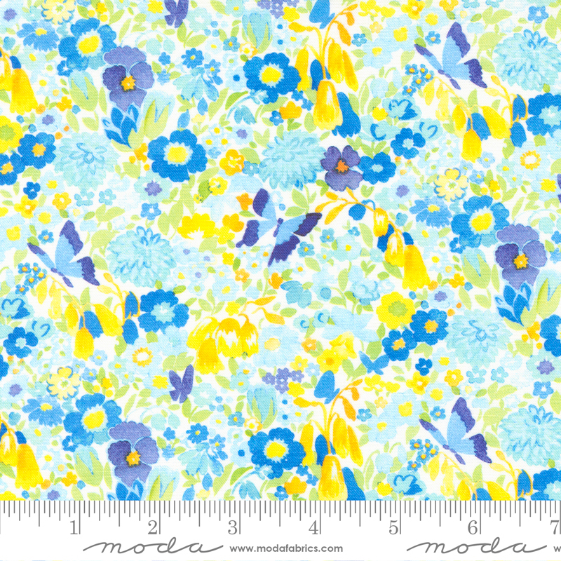 Whimsy Wonderland Flutterby Breeze | Momo | Moda Fabrics | 33654 12 | Sold in 1/2 Yd