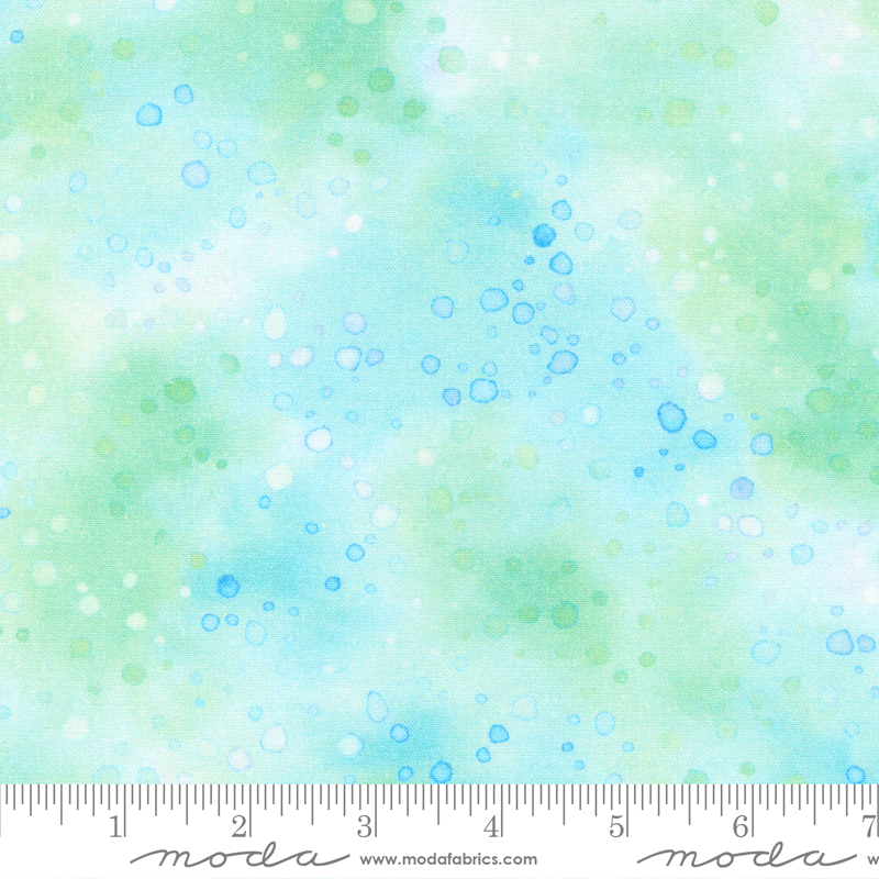 Whimsy Wonderland Watercolor Spritz Sky | Momo | Moda Fabrics | 33658 17 | Sold in 1/2 Yd