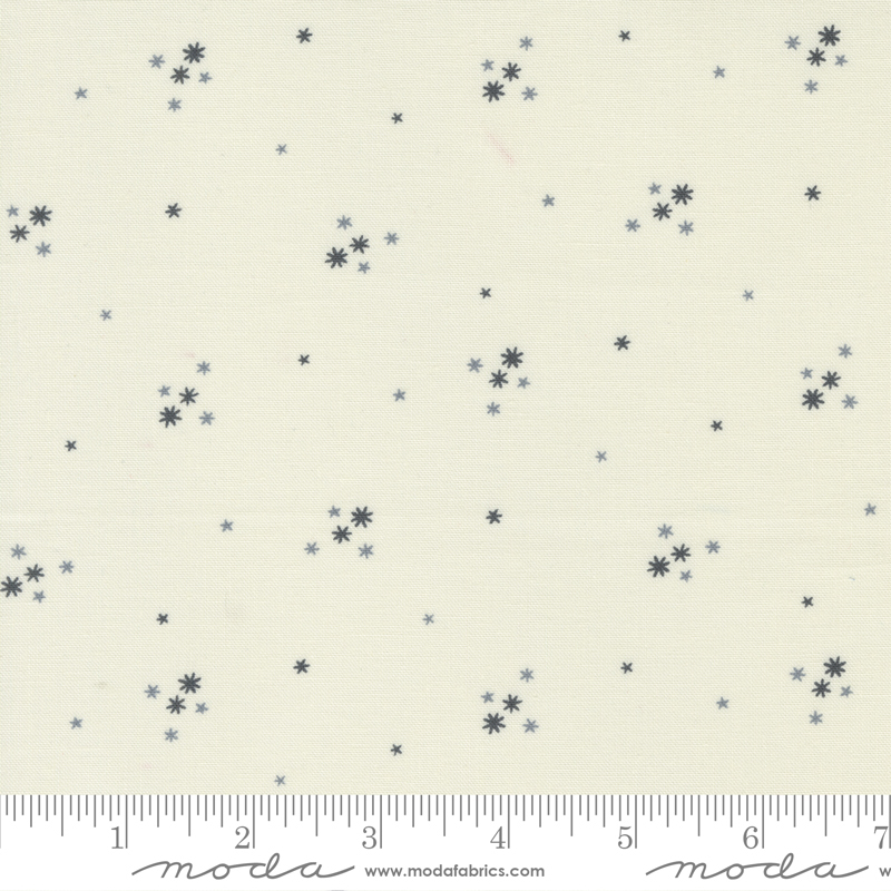 Mix It Up Stars Porcelain Black | Moda| Moda Fabrics | 33703 12 | Sold in 1/2 Yd