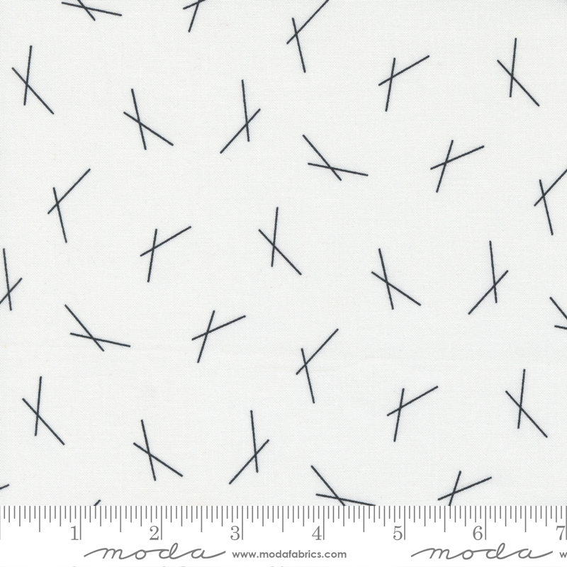Mit It Up Chopsticks Off White Black | Moda | Moda Fabrics | 33704 11 | Sold in 1/2 Yd