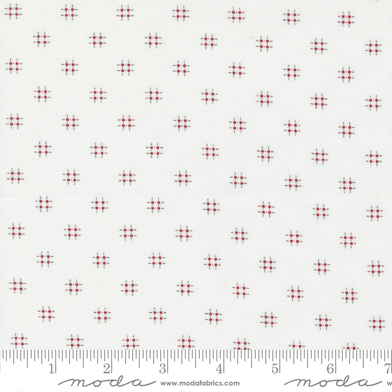 Mix It Up Hashtag Off White Red | Moda | Moda Fabrics | 33709 21 | Sold in 1/2 Yd
