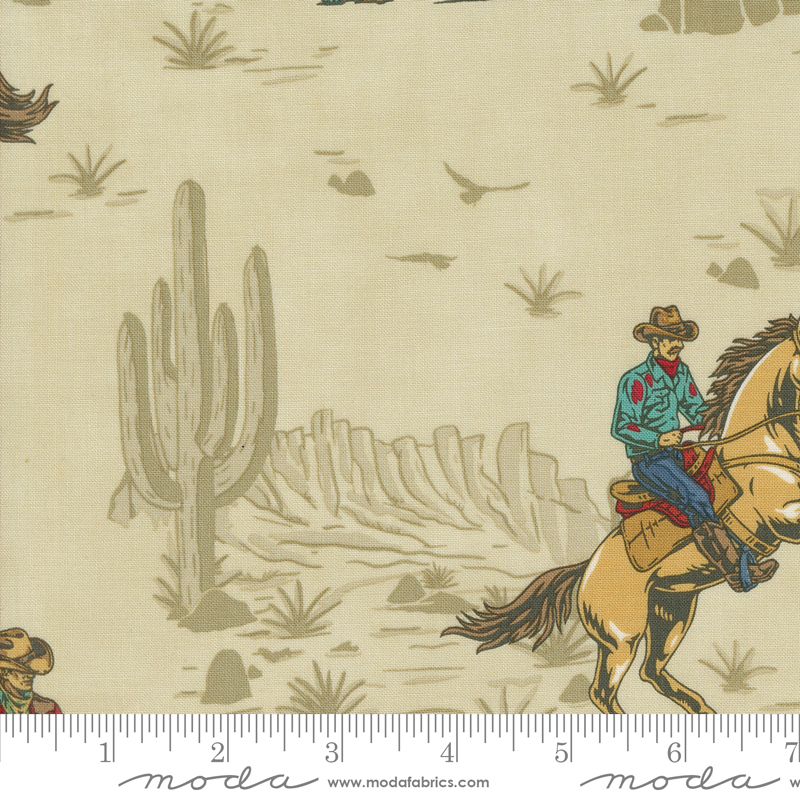 Saddle Ranch Wrangle Round Up Trail Dust | Moda Fabrics | 33790 12 | Sold in 1/2 Yd