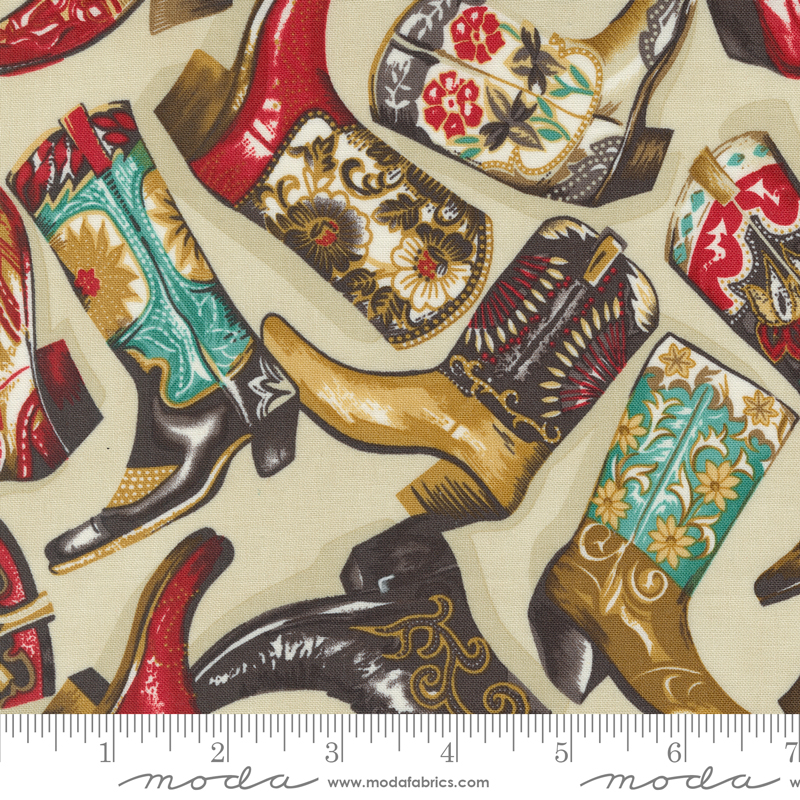 Saddle Ranch Boot Scootin Trail Dust | Moda Fabrics | 33791 12 | Sold in 1/2 Yd