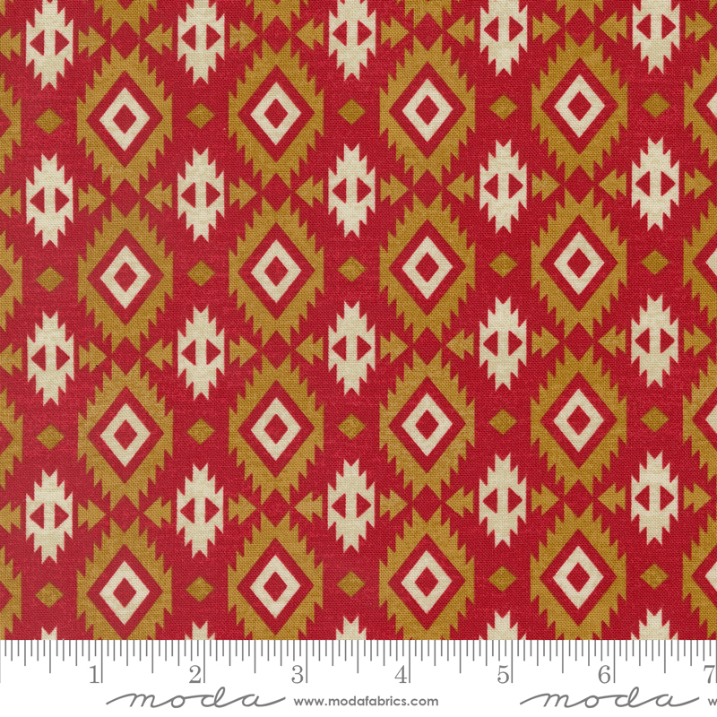 Saddle Ranch Sawtooth Campfire | Moda Fabrics | 33793 21 | Sold in 1/2 Yd
