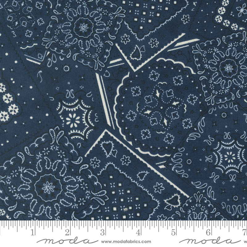 Saddle Ranch Badlands Bandana Night Sky | Moda Fabrics | 33794 19 | Sold in 1/2 Yd