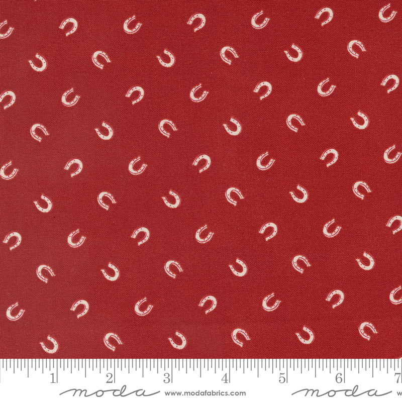 Saddle Ranch Lucky Horseshoe Barn | Moda Fabrics | 33797 20 | Sold in 1/2 Yd