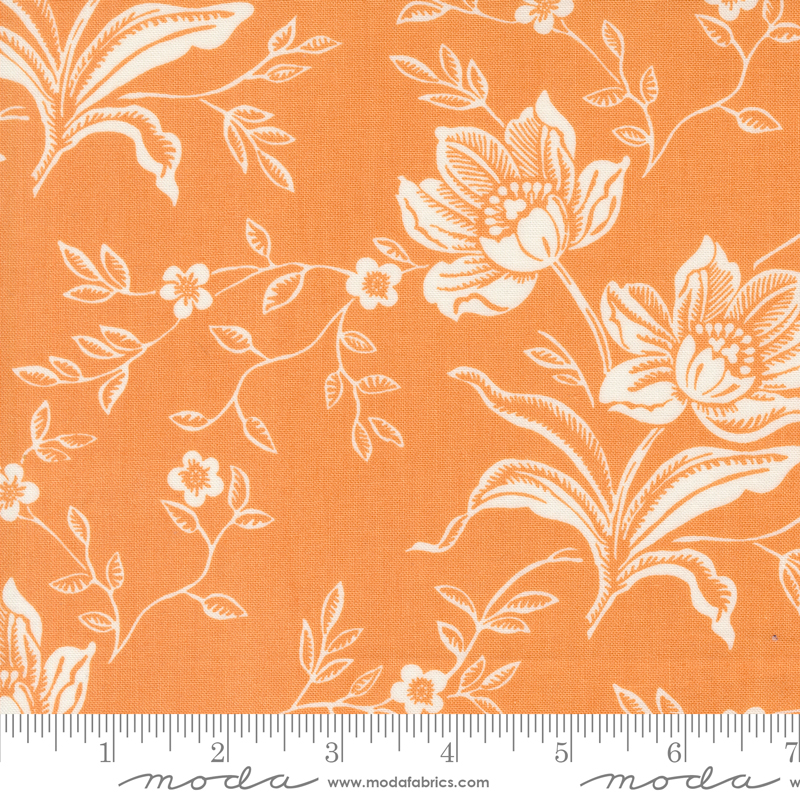 Denim & Daisies Large Floral Butterscotch | Fig Tree & Co | Moda Fabrics | 35380 14 | Sold in 1/2 Yd