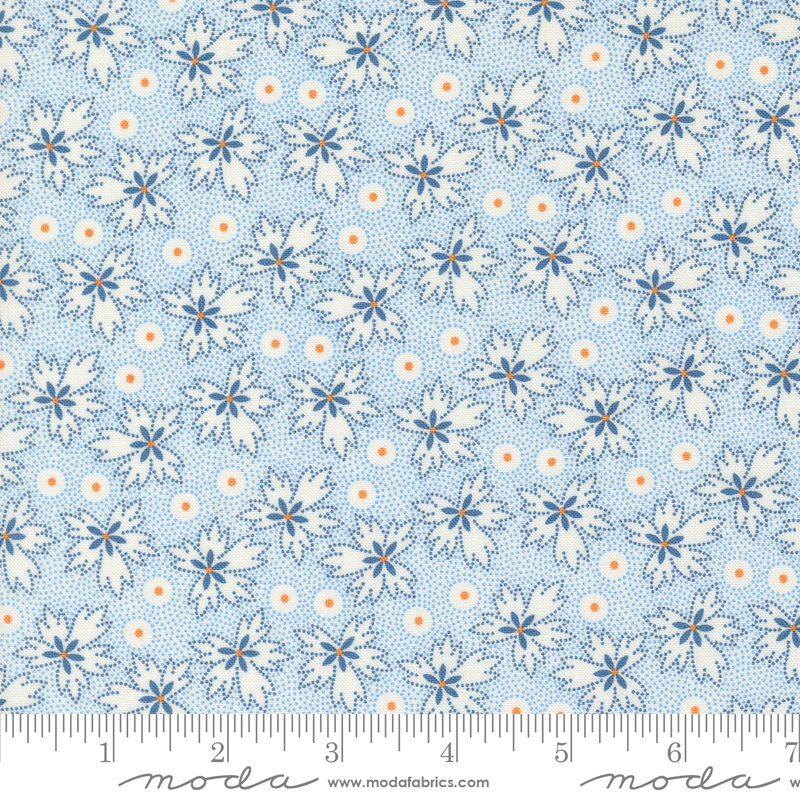 Denim & Daisies Prairie Stonewashed | Fig Tree & Co | Moda Fabrics | 35385 11 | Sold in 1/2 Yd