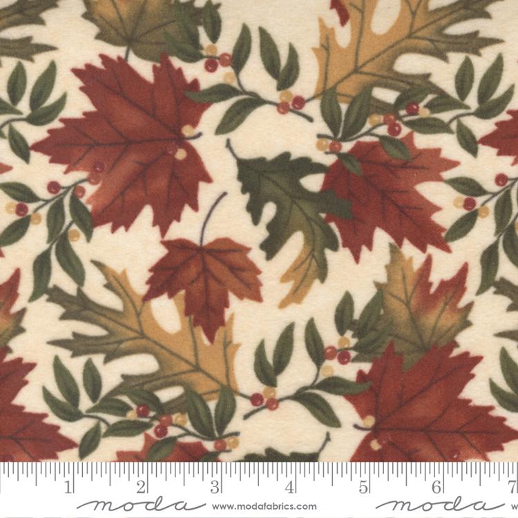 Fall Melody Flannel Cream | Holly Taylor | Moda Fabrics | 6901 11F | Sold in 1/2 Yds