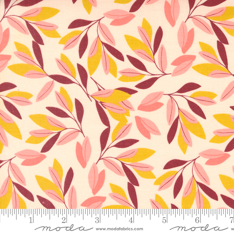 Willow Leaves Blush | 1 Canoe 2 | Moda Fabrics | 36061 15 | Sold in 1/2 Yd