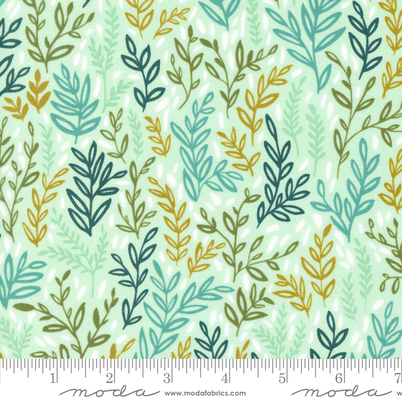 Willow Meadow Mist | 1 Canoe 2 | Moda Fabrics | 36062 18 | Sold in 1/2 Yd