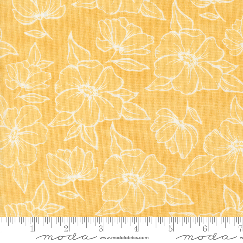 Kindred Golden Poppy Sunshine | 1 Canoe 2 | Moda Fabrics | 36072 17 | Sold in 1/2 Yd