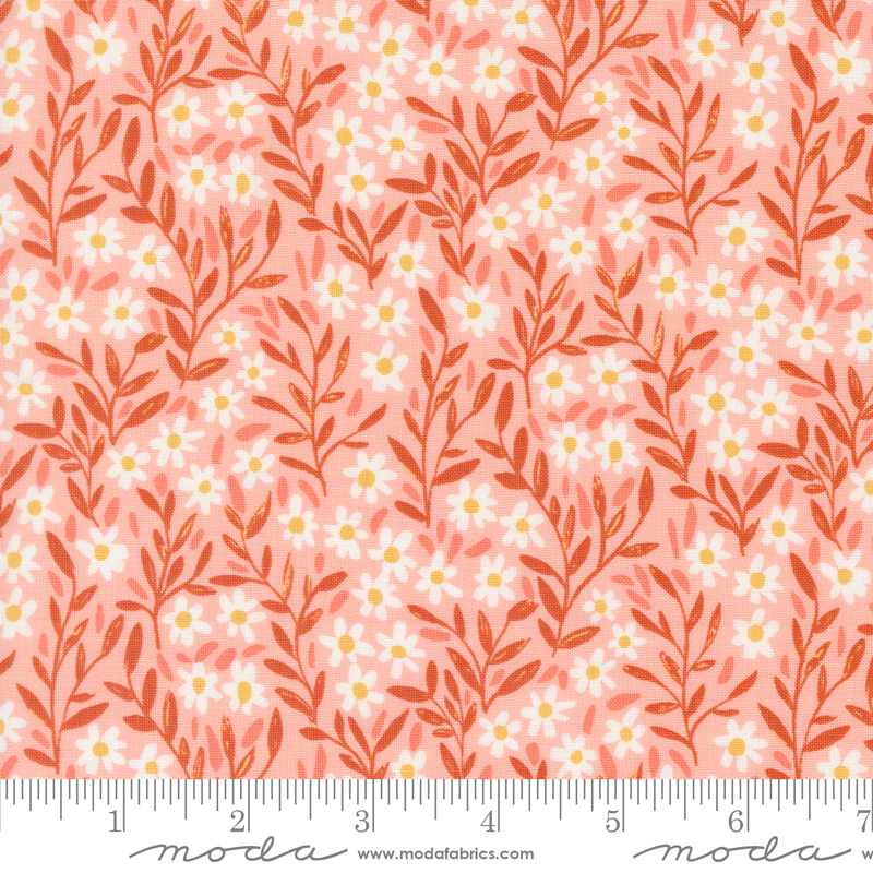 Kindred Daisy Blush | 1 Canoe 2 | Moda Fabrics | 36073 19 | Sold in 1/2 Yd