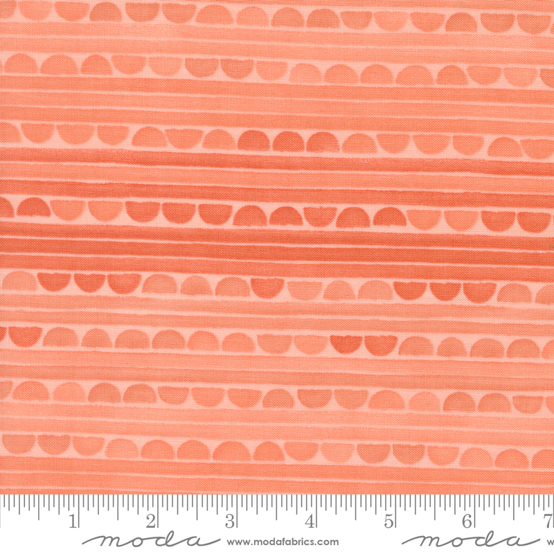 Kindred Sienna Hills Coral | 1 Canoe 2 | Moda Fabrics | 36074 20 | Sold in 1/2 Yd