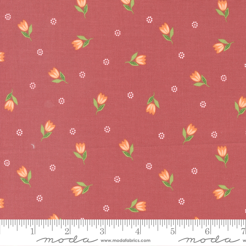 Bountiful Blooms Tulip Rose | Sherri and Chelsi | Moda Fabrics | 37662 16 | Sold in 1/2 Yd
