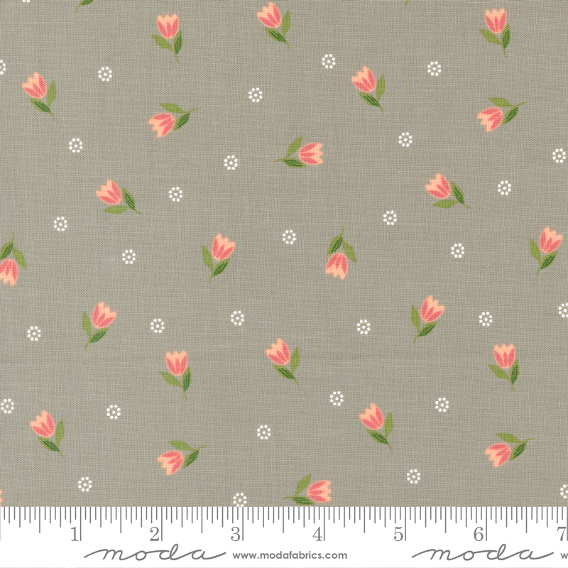 Bountiful Blooms Tulip Stone | Sherri and Chelsi | Moda Fabrics | 37662 20 | Sold in 1/2 Yd