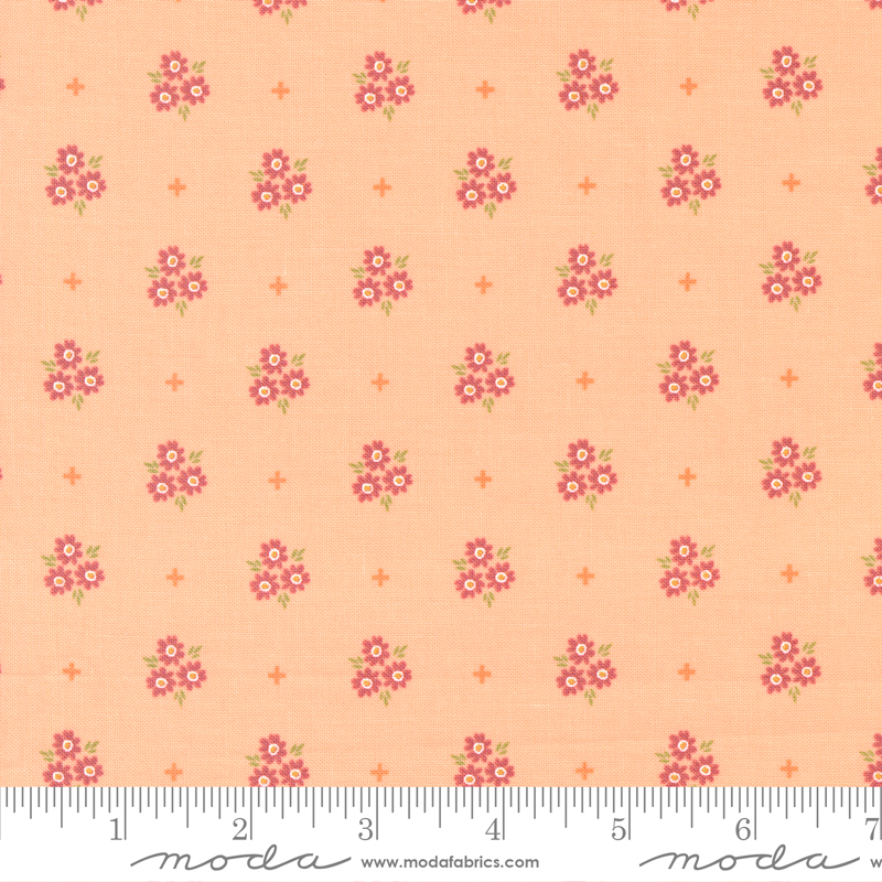 Bountiful Blooms Posies Peach | Sherri and Chelsi | Moda Fabrics | 37663 13 | Sold in 1/2 Yd