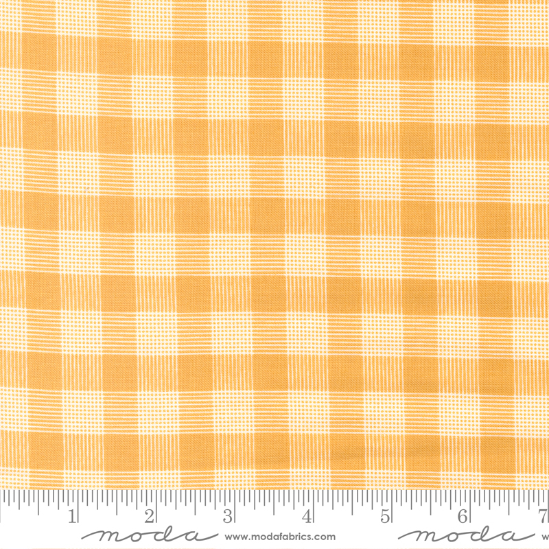 Bountiful Blooms Plaid Golden | Sherri and Chelsi | Moda Fabrics | 37665 12 | Sold in 1/2 Yd