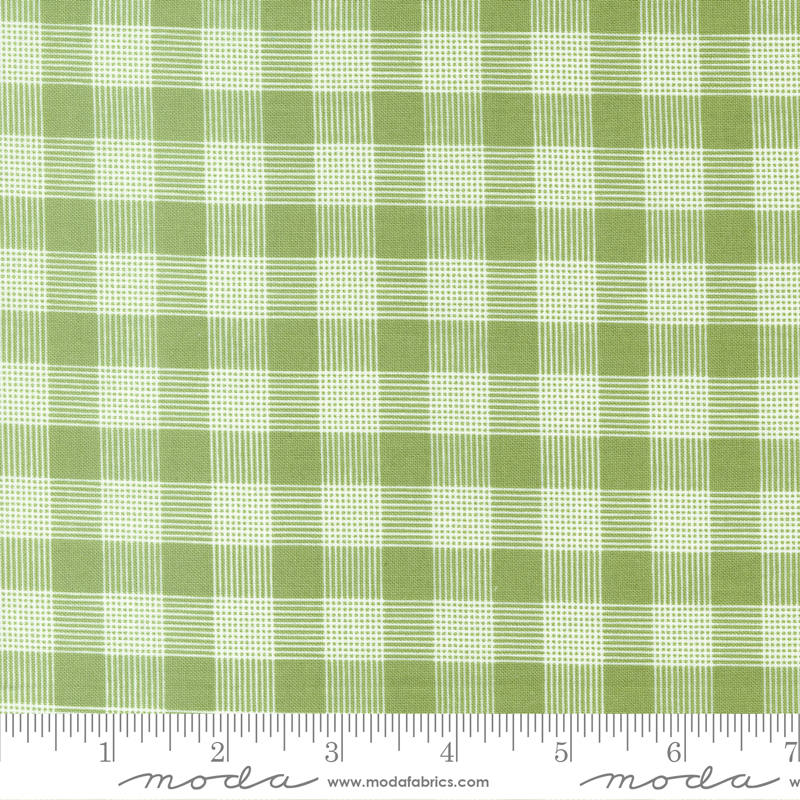 Bountiful Blooms Plaid Fern | Sherri and Chelsi | Moda Fabrics | 37665 19 | Sold in 1/2 Yd