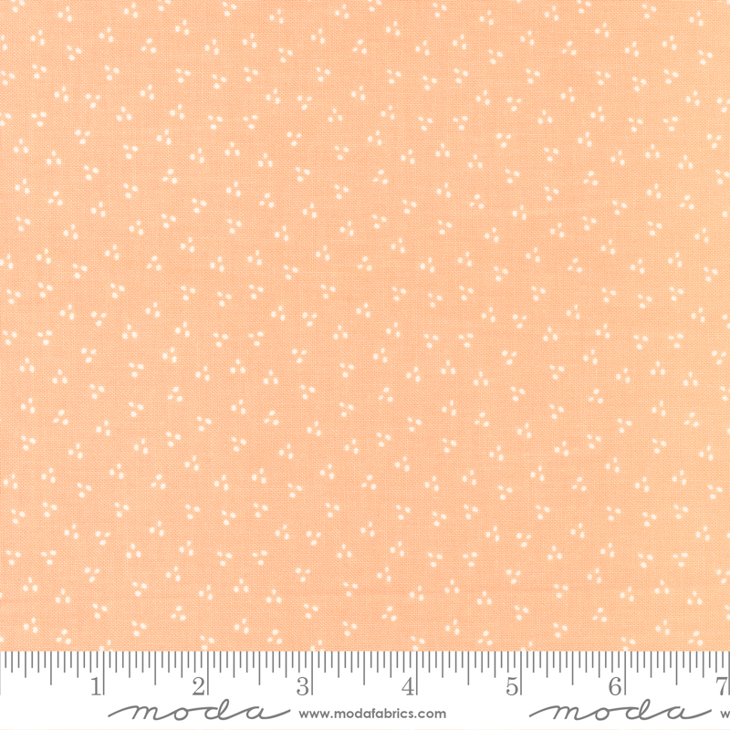 Bountiful Blooms Spring Dot Peach | Sherri and Chelsi | Moda Fabrics | 37668 13 | Sold in 1/2 Yd