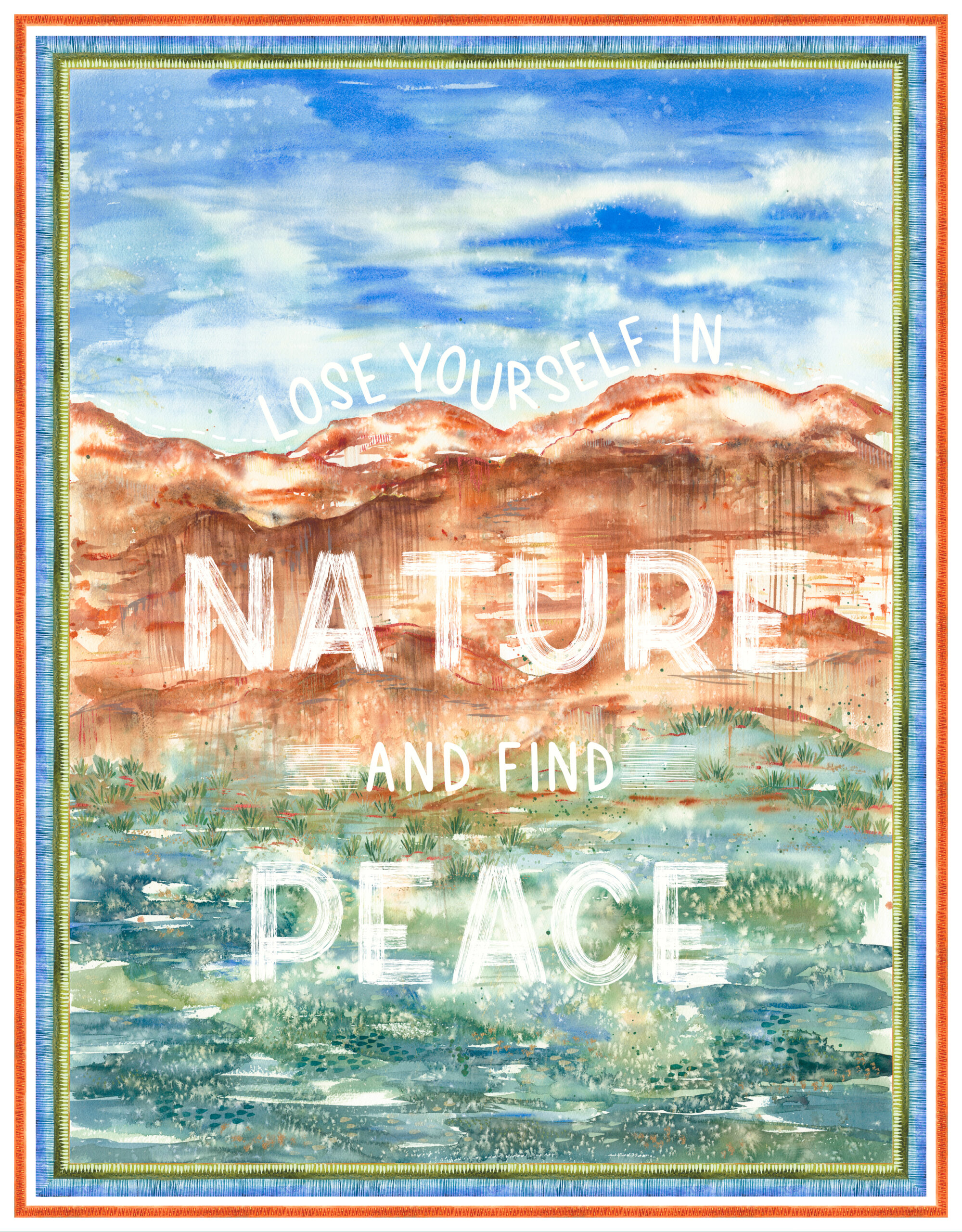 Desert Oasis 1 Yard Panel Multi | Create Joy Project | Moda Fabrics | 39770 11 | Sold as 1 Yd Panel