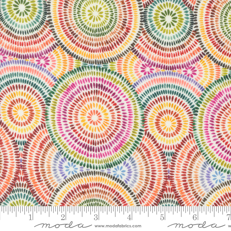 Floribunda Groove Thang Rainbow | Create Joy Project | Moda Fabrics | 39806 11 | Sold in 1/2 Yd