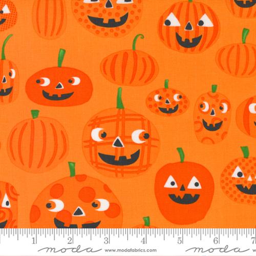 Too Cute To Spook Pumpkins Orange Pumpkin | Me and My Sister Designs | Moda Fabrics | 22420 13 | Sold in 1/2 Yds