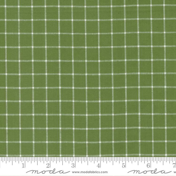 Merry Little Christmas Wovens Grid Green | Bonnie and Camille | Moda Fabrics | 55249 22 | Sold in 1/2 Yds