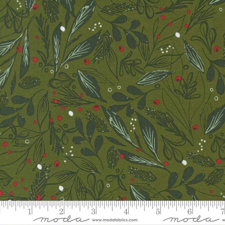 Cheer and Merriment Sage | Fancy That Design House | Moda Fabrics | 45534 16 | Sold in 1/2 Yd