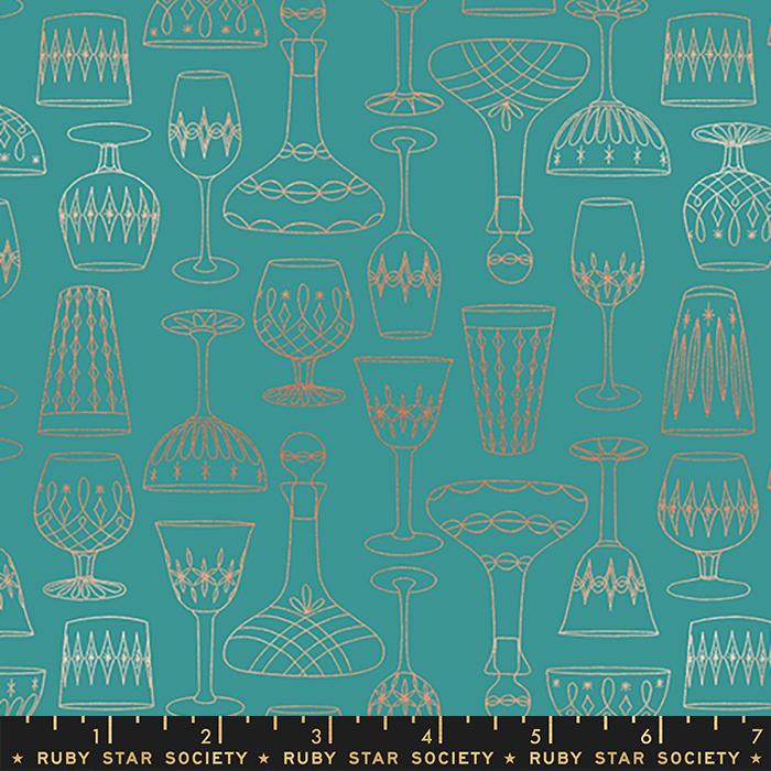 Elixir Metallic Decanted Succulent | Melody Miller | Ruby Star Society | RS0041 13M | Sold in 1/2 Yds